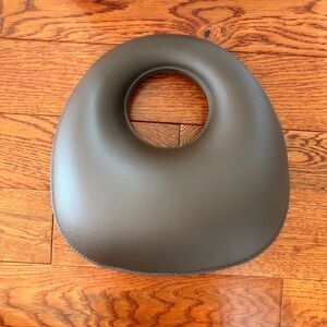 St. Agni Top-Handle Bag in Chocolate Brown Leather